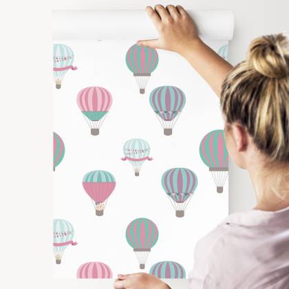 Tapeta Kolorowe Pojazdy Balony