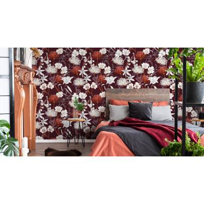 Tapeta Polne Kwiaty W Stylu Vintage