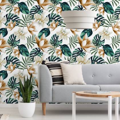 Tapeta Kwiaty W Stylu Retro