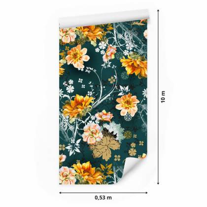 Tapeta Kwiaty W Stylu Vintage