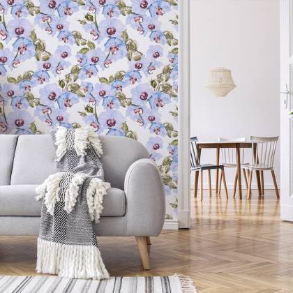 Tapeta Do Salonu Storczyki Liście Przyroda Rośliny