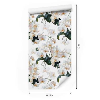 Tapeta Do Sypialni Egzotyczne Storczyki Orchidee