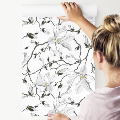 Tapeta Białe Magnolie