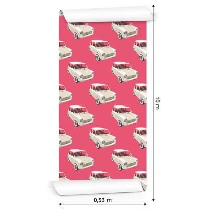 Tapeta Dla Dzieci - Kultowe Auta W Stylu Retro
