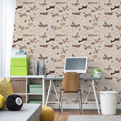 Tapeta Samoloty W Stylu Vintage