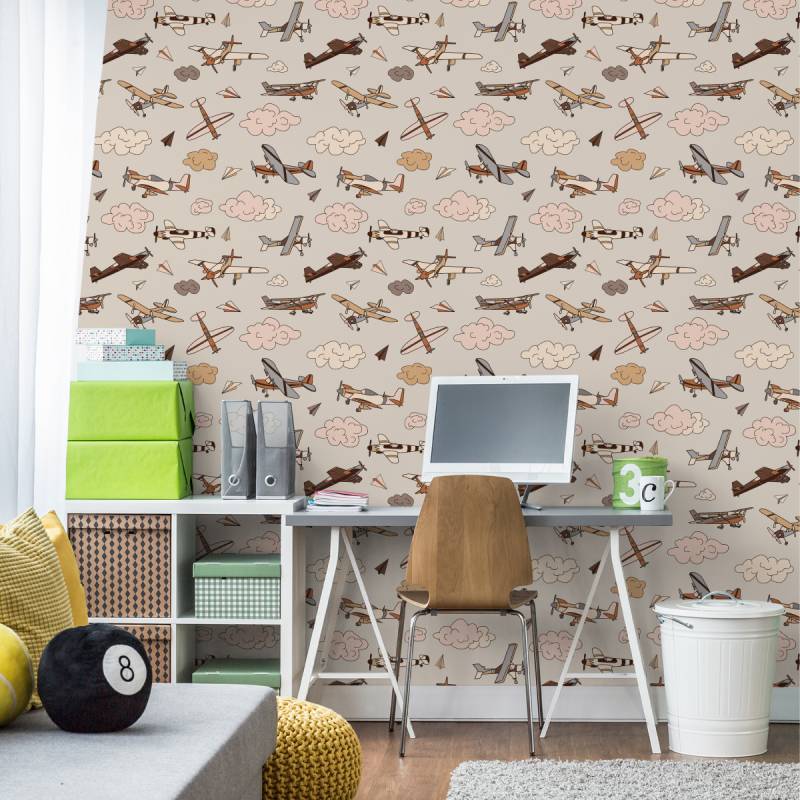 Tapeta Samoloty W Stylu Vintage