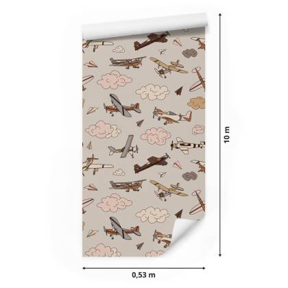 Tapeta Samoloty W Stylu Vintage