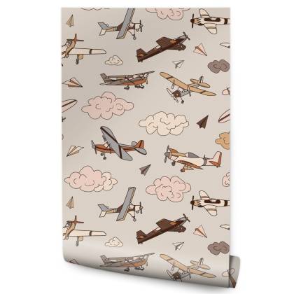 Tapeta Samoloty W Stylu Vintage
