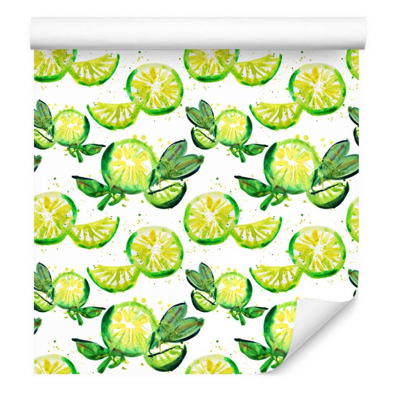 Tapeta Do Kuchni, Owoce, Limonki, Liście