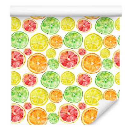 Tapeta Do Jadalni Owoce Cytryny Pomarańcze Limonki