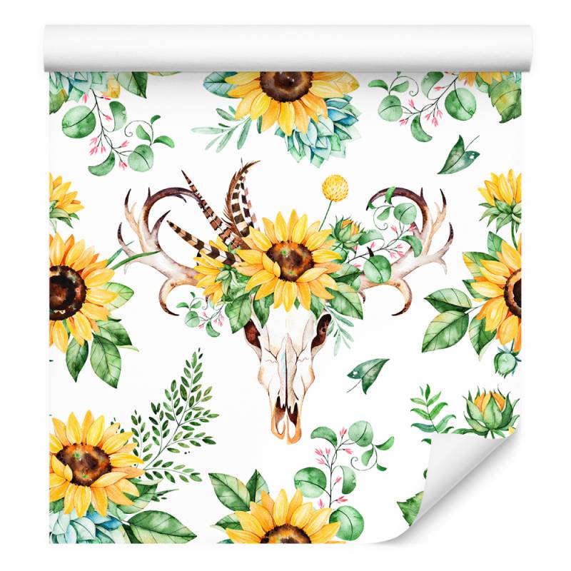 Tapeta Słoneczniki W Stylu Boho