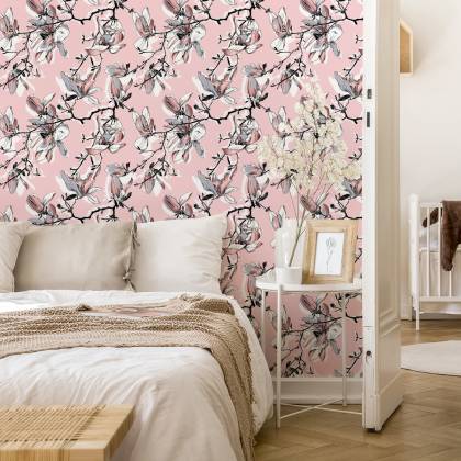 Tapeta Pastelowe Kwiaty Magnolii
