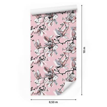 Tapeta Pastelowe Kwiaty Magnolii