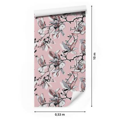 Tapeta Pastelowe Kwiaty Magnolii