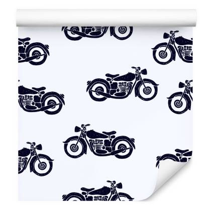 Tapeta Czarno-Białe Motocykle Vintage
