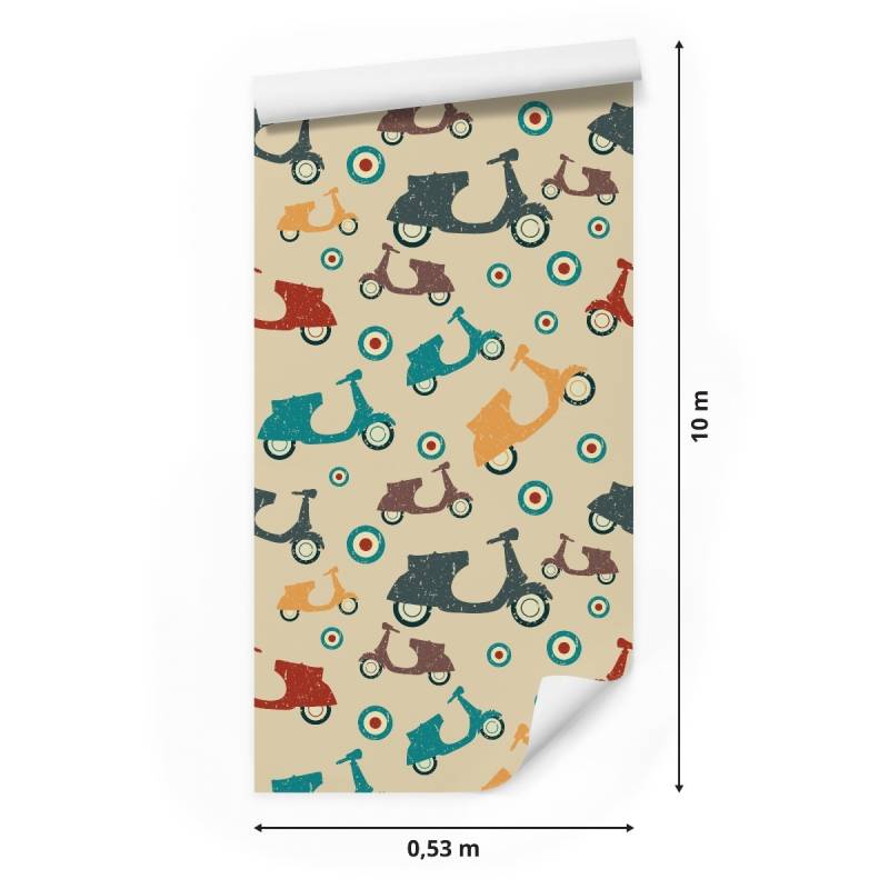 Tapeta Skutery W Stylu Vintage