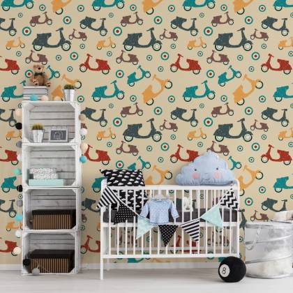 Tapeta Skutery W Stylu Vintage