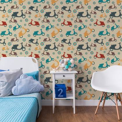Tapeta Skutery W Stylu Vintage
