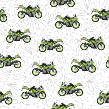 Tapeta Nowoczesne Motocykle Z Wzorkami