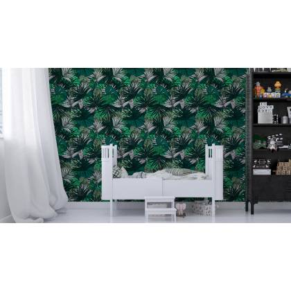 Tapeta Liście Monstera Bananowca Palmy