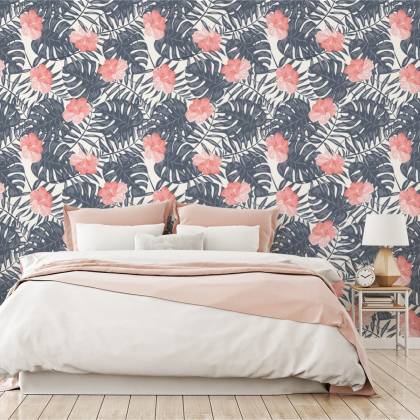 Tapeta Kwiaty W Delikatnych Kolorach