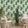 Tapeta Zieleń Natura Drzewa Palmy Sypialnia Salon