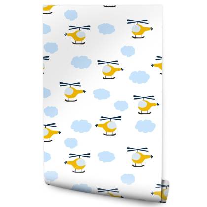 Tapeta Bajkowe Helikoptery Z Chmurami