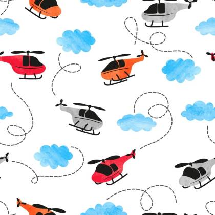 Tapeta Kolorowe Malowane Helikoptery