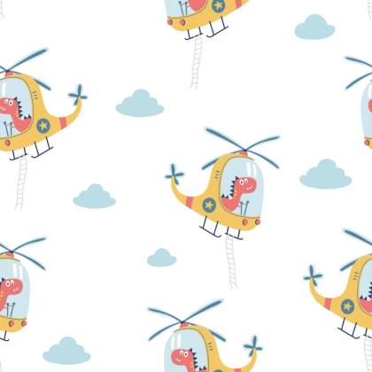 Tapeta Dinozaury W Helikopterach