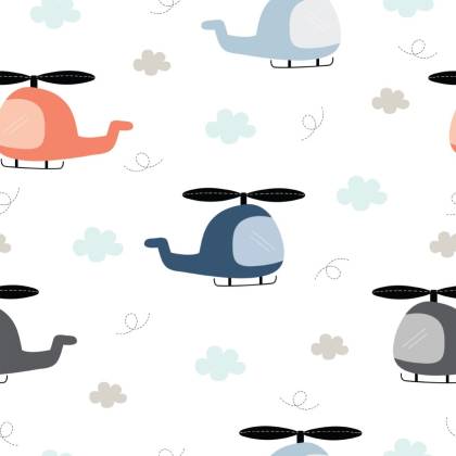 Tapeta Urocze Helikoptery Z Chmurami