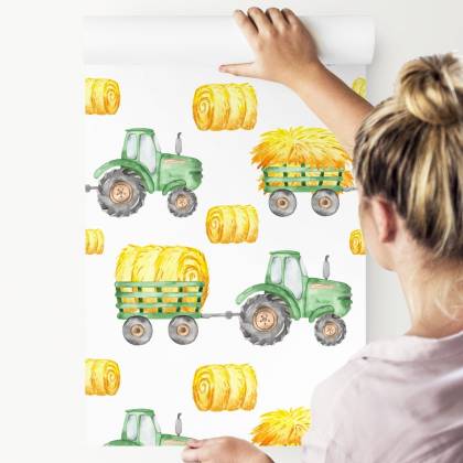 Tapeta Traktory Z Przyczepami