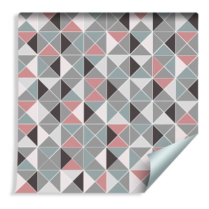 Tapeta Geometryczna - Kolorowe Romby