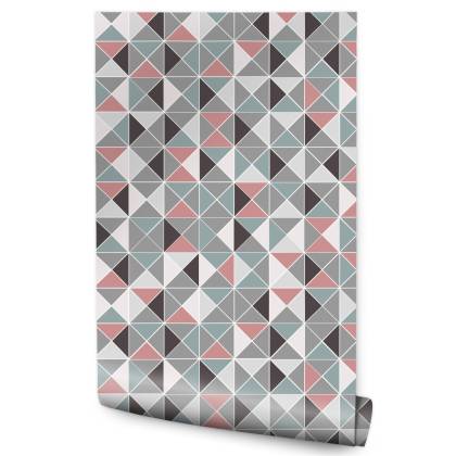 Tapeta Geometryczna - Kolorowe Romby