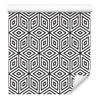 Tapeta Geometryczna - Sześciany I Romby