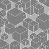 Tapeta Geometryczna - Sześciany W Odcieniach Szarości