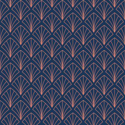 Tapeta Geometryczna W Stylu Art Deco