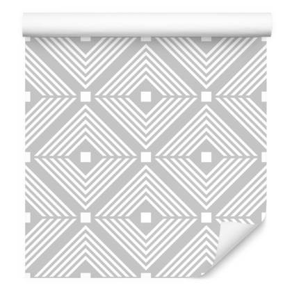 Tapeta Geometryczne Wzory W Odcieniach Szarości