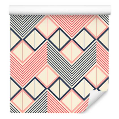 Tapeta Geometryczne Wzory W Stylu Retro