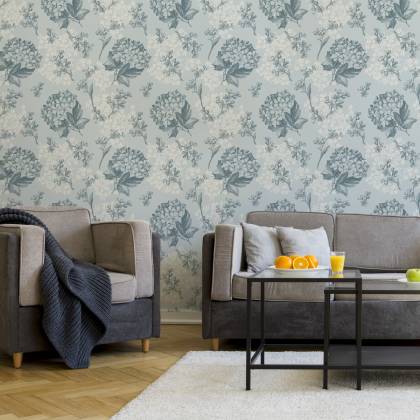 Tapeta Delikatny Kwiatowy Wzór Retro