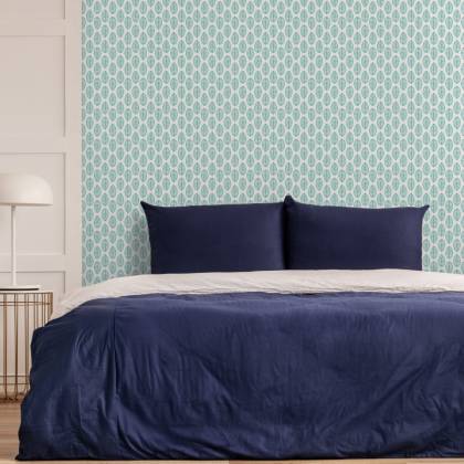 Tapeta Klasyczne Delikatne Liście W Stylu Retro