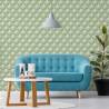 Tapeta Zielone Wzory Retro