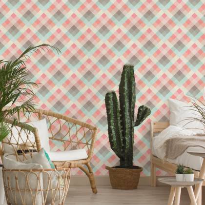 Tapeta Romby W Stylu Retro