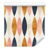 Tapeta Retro Wzory W Pastelowych Barwach