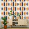 Tapeta Retro Wzory W Pastelowych Barwach