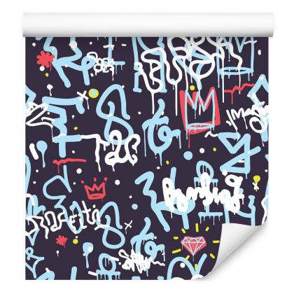 Tapeta Graffiti Z Diamentami