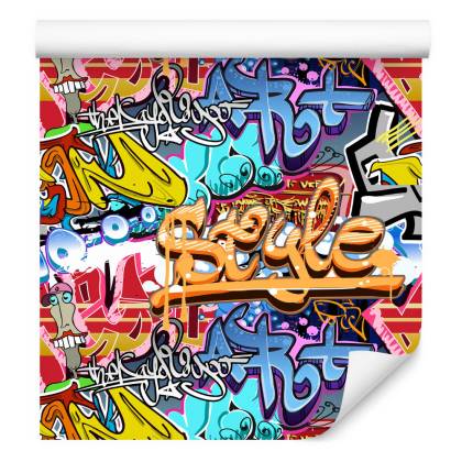 Tapeta Graffiti Na Ścianie