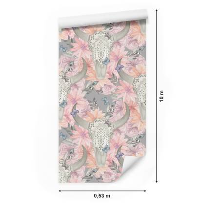 Tapeta Czaszki W Stylu Boho