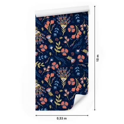 Tapeta Kwiaty Polne W Stylu Boho