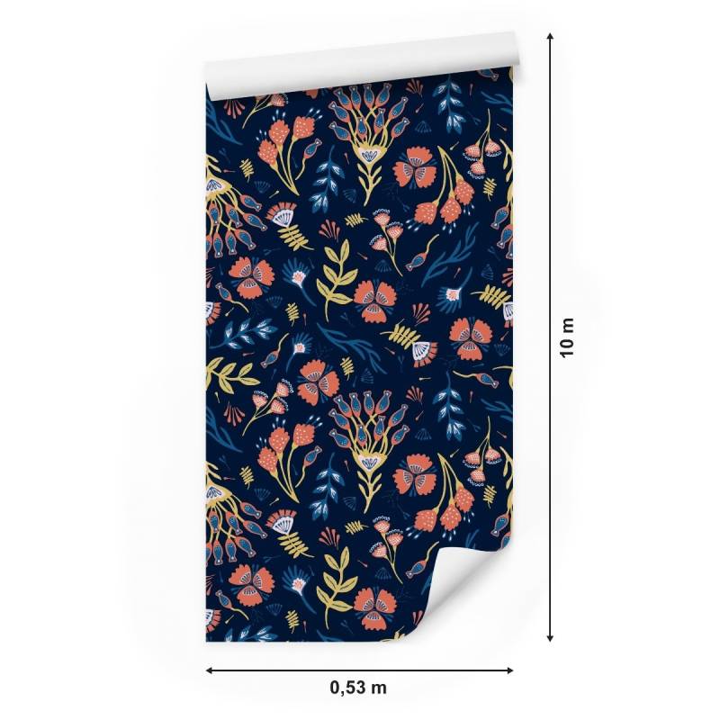Tapeta Kwiaty Polne W Stylu Boho