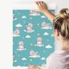 Tapeta Dla Dzieci - Śpiące Szczęśliwe Misie